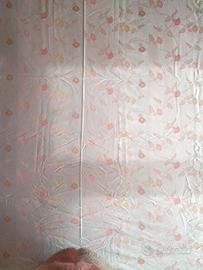 Copriletto matrimoniale in cotone e raso