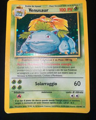 Venusaur Holo con Swirl (BS 15/102) Set Base - ITA