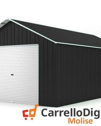 Baracca cantiere box 438x724 con saracinesca nero