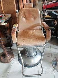 poltrona da barbiere vintage 