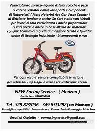 Per Motoveicoli vari e Bici varie da verniciare