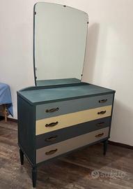 Comò con specchio stile Shabby