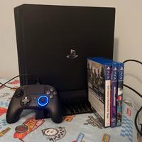 ps4 pro + giochi + controller