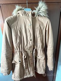 Giubbotto imbottito Terranova panna cappuccio XS