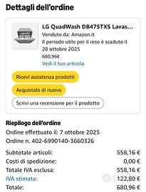 Lavastoviglie incasso LG