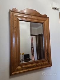 Specchio in legno massello di castagno
