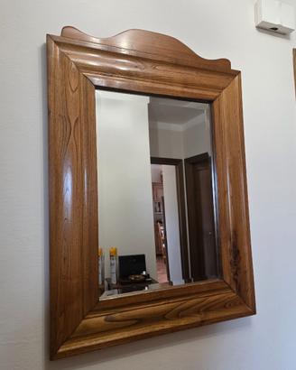 Specchio in legno massello di castagno