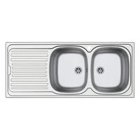 Lavabo inox 2 vasche