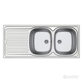 Lavabo inox 2 vasche