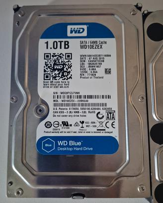 3 Hard Disk SATA 3,5” 3 TB - 1 TB - 1 TB