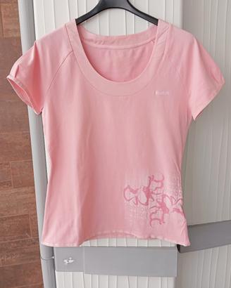 Maglietta rosa Reebok donna