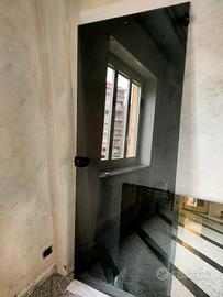 Porta interno in vetro fumè