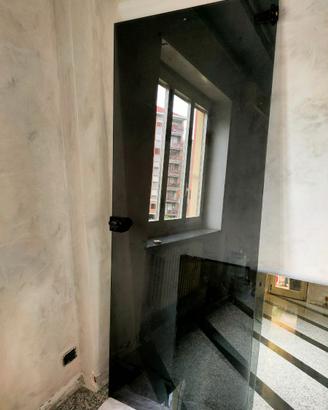 Porta interno in vetro fumè
