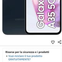 Samsung A35 5G nuovo in garanzia