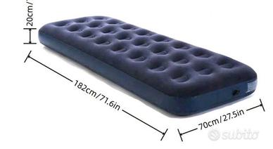 nuovo materasso singolo gonfiabile 70×182 cm