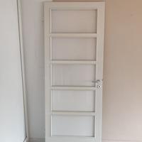 porta legno pieno larice americano 80x220 e telaio