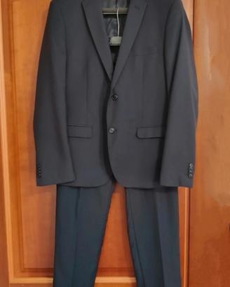 Abito completo tailleur uomo blu navy scuro tg 50