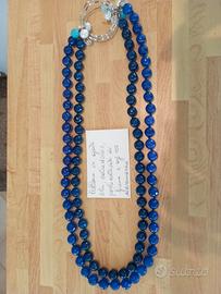 Collana di agata calcedonio 