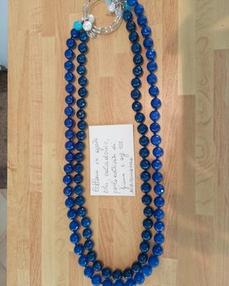 Collana di agata calcedonio 