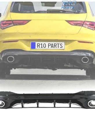 DIFFUSORE MERCEDES CLA W118 X118 19-25 AMG NERO LU