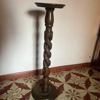 Colonnina / piedistallo in legno massello tornito