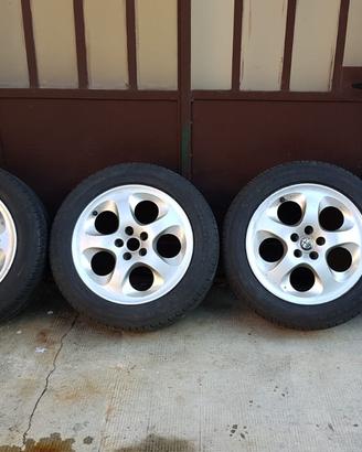 4 cerchi da 16 + gomme, 205-55-16,70%:per Alfa 147