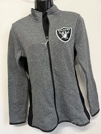 Raiders pile full zip grigia S  NFL Team Apparel