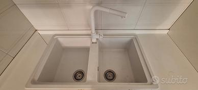 CUCINA ANGOLARE FEBAL MODERNA - BIANCO OPACO