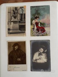 14 cartoline postali,4 viaggiate 
