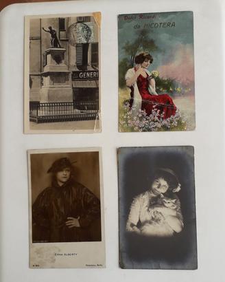 14 cartoline postali,4 viaggiate 