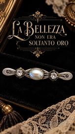 Spilla antica broche de cou placcata argento