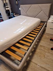 letto imbottito con rete