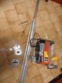 Paranco elettrico con bandiera mobile