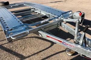 CARRELLO RIMORCHIO TRASPORTO VEICOLI CON RAMA DI S