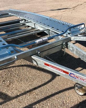 CARRELLO RIMORCHIO TRASPORTO VEICOLI CON RAMA DI S