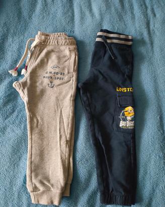Set due pantaloni bimbo 3/4 anni 
