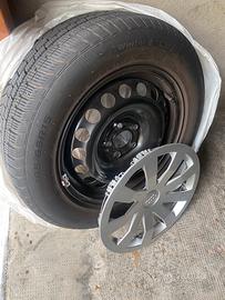 Set di ruote   185/65 R15 copricerchi Audi o.