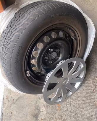 Set di ruote   185/65 R15 copricerchi Audi o.