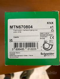 Interfaccia 4 pulsanti knx schneider