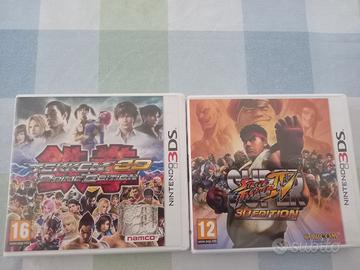 lotto 2 giochi nintendo 3ds street fighter tekken
