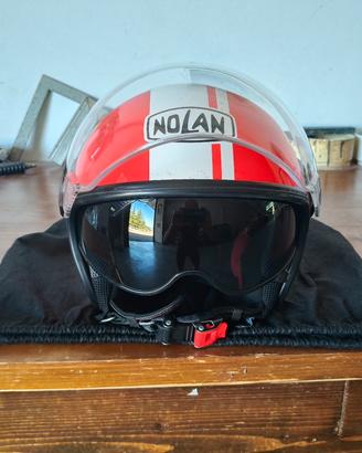 casco Nolan taglia S con visiera nera .