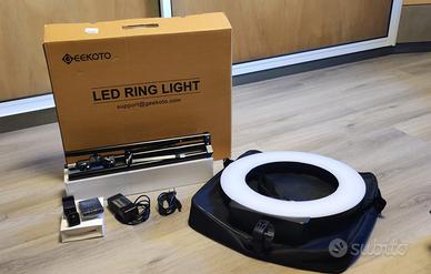 Ring Light GEEKOTO luce circolare LED regolabile