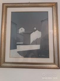 quadro ad olio su tela minimalista