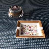 posacenere decorato e porta cioccolatini