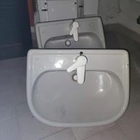 mobile bagno, due lavandino, specchio