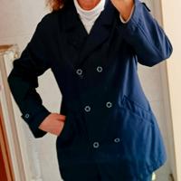 Trench Tom Taylor primaverile blu scuro 