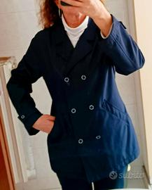 Trench Tom Taylor primaverile blu scuro 