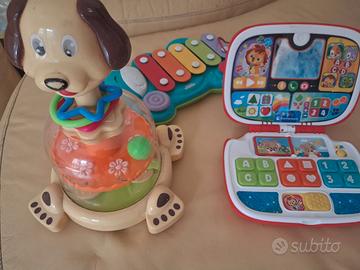Giochi Clementoni Laptop Xilodino e Trottola Doggy