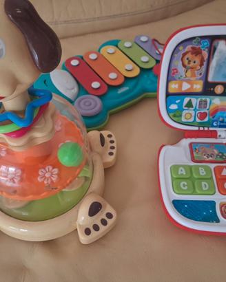Giochi Clementoni Laptop Xilodino e Trottola Doggy