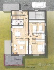 Appartamento di 130 m² con 3 locali e box auto a A